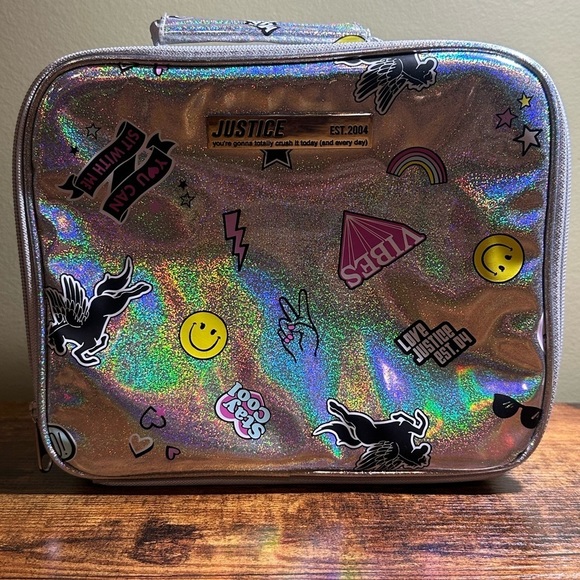 Justice Metallic Lunch Box - Picture 1 of 4